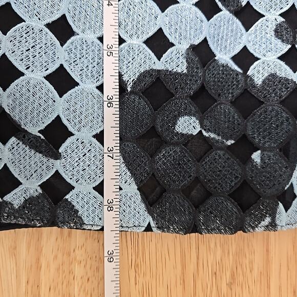 SACHIN & BABI Noir Black Blue Strapless Embellished Prom Dress Midi‎ US Size 0 - Picture 6 of 10